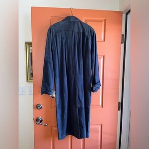 Vintage Brand new medium Petite Sophisticated suede coat silk lining